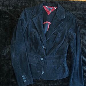 Tommy Hilfiger Black Corduroy Blazer. Size 6.In Excellent Condition…